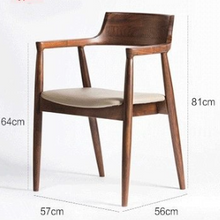 Load image into Gallery viewer, Wooden Dining Chair with Backrest