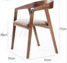 Load image into Gallery viewer, Dining Chair with Wooden Backrest