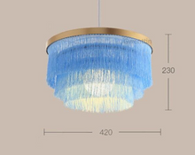 Load image into Gallery viewer, Modern Luxury Silk Thread Pendant Lights