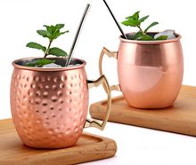 Load image into Gallery viewer, 550ml Copper Plated Moscow Mule Mug