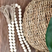 Load image into Gallery viewer, Farmhouse Decor Wood Bead Garland Set With Tassels