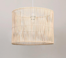 Load image into Gallery viewer, Hand Woven Wicker Rattan Cage Lampshade Pendant Light Fixture