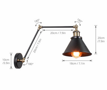 Load image into Gallery viewer, Industrial Wall Lamp Adjustable Lighting