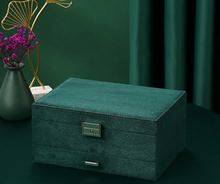 Load image into Gallery viewer, Green Stud Jewelry Organizer