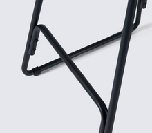 Load image into Gallery viewer, Black Belfast Wood Top Bar Stool