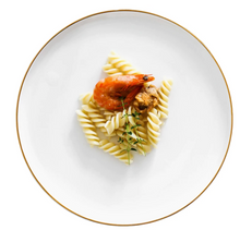 Load image into Gallery viewer, Ceramic Plate Solid Gold Edge