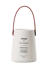 Load image into Gallery viewer, Ceramic Storage with Leather Handle