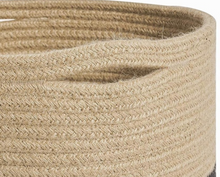 Load image into Gallery viewer, Cotton Woven Rattan Storage Basket