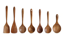 Load image into Gallery viewer, Natural Wood Cooking Spoons