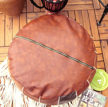 Load image into Gallery viewer, Vegan Leather Pouf