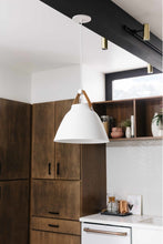 Load image into Gallery viewer, Hanging Single Pendant with Leather Strap