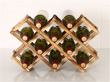 Load image into Gallery viewer, Collapsible Wooden Wine Rack