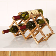 Load image into Gallery viewer, Collapsible Wooden Wine Rack