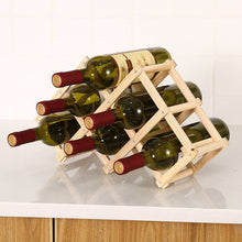 Load image into Gallery viewer, Collapsible Wooden Wine Rack