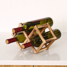Load image into Gallery viewer, Collapsible Wooden Wine Rack