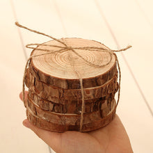 Load image into Gallery viewer, 6pcs Pine Wood Coasters
