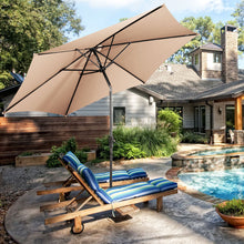 Load image into Gallery viewer, 10FT Patio Umbrella 6 Ribs Market Steel Tilt W/ Crank
