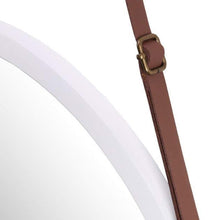 Load image into Gallery viewer, Leather &amp; Bamboo Mirror