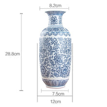 Load image into Gallery viewer, Blue and White Ginger Jar Vase
