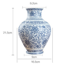 Load image into Gallery viewer, Blue and White Ginger Jar Vase