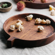 Load image into Gallery viewer, Natural Mango Wood Round Tray with Handle 10"/12"