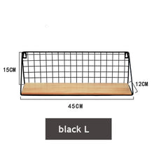 Load image into Gallery viewer, Iron &amp; Wooden Wall Shelves