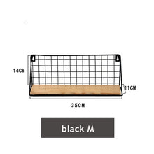 Load image into Gallery viewer, Iron &amp; Wooden Wall Shelves