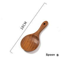 Load image into Gallery viewer, Natural Wood Cooking Spoons