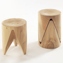 Load image into Gallery viewer, Natural Wood Tree Stump Stool