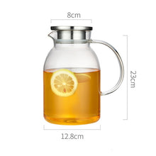 Load image into Gallery viewer, Glass Water Pitcher with Glass Cups