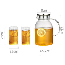 Load image into Gallery viewer, Glass Water Pitcher with Glass Cups