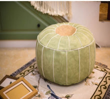 Load image into Gallery viewer, Vegan Leather Pouf