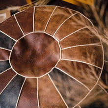 Load image into Gallery viewer, Vegan Leather Pouf