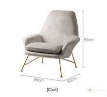 Load image into Gallery viewer, Grey Vegan Leather Leisure Chair