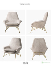 Load image into Gallery viewer, Grey Vegan Leather Leisure Chair