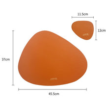 Load image into Gallery viewer, Drop-shaped Waterproof Placemat w/coaster