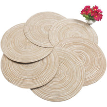 Load image into Gallery viewer, Round Braided Placemats (4pcs)