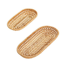 Load image into Gallery viewer, Rattan Bread Storage Tray