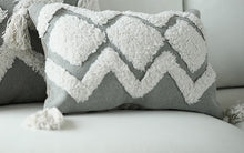 Load image into Gallery viewer, White Tufted Tassel Pillowcase