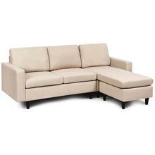 Load image into Gallery viewer, Convertible Sectional Sofa Couch Fabric L-Shaped Couch w/Reversible Chaise