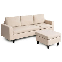 Load image into Gallery viewer, Convertible Sectional Sofa Couch Fabric L-Shaped Couch w/Reversible Chaise