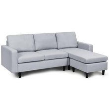 Load image into Gallery viewer, Convertible Sectional Sofa Couch Fabric L-Shaped Couch w/Reversible Chaise