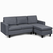 Load image into Gallery viewer, Convertible Sectional Sofa Couch Fabric L-Shaped Couch w/Reversible Chaise