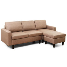 Load image into Gallery viewer, Convertible Sectional Sofa Couch Fabric L-Shaped Couch w/Reversible Chaise