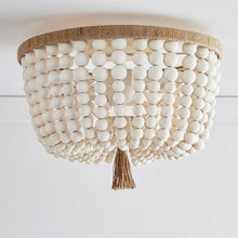 Load image into Gallery viewer, Delilah Wooden Beaded Flushmount