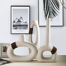 Load image into Gallery viewer, Modern Simplicity White Color Ceramic Vase