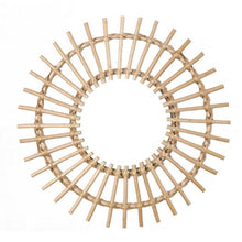 Load image into Gallery viewer, Rattan Round Mirror