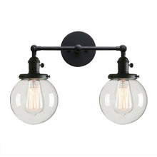 Load image into Gallery viewer, Permo Modern Globe Double Glass Ball Lighting Sconces