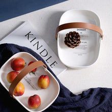 Load image into Gallery viewer, Ceramic Storage with Leather Handle