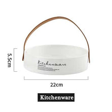 Load image into Gallery viewer, Ceramic Storage with Leather Handle